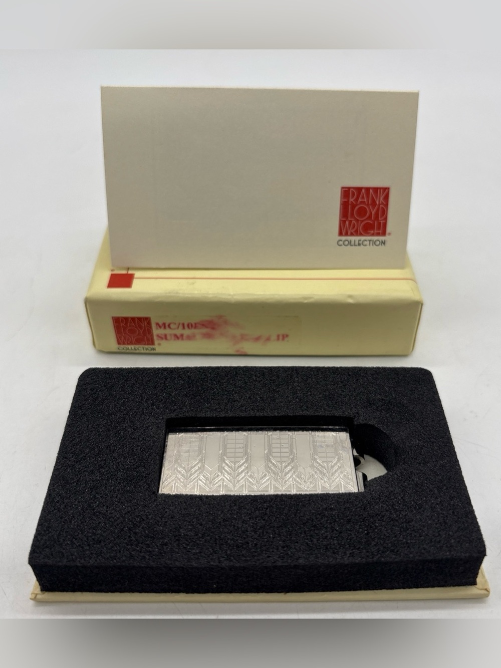 Frank Lloyd Wright Collection MC/10ES Dana Sumac Money Clip w/ Original Box